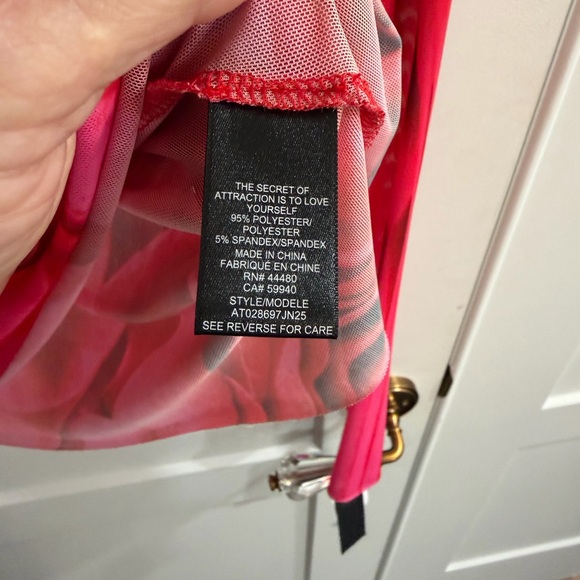 AFRM Red and Pink Floral Long Sleeve Top - Picture 5 of 5